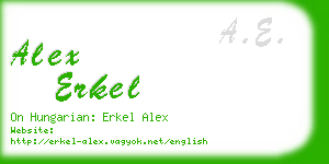 alex erkel business card